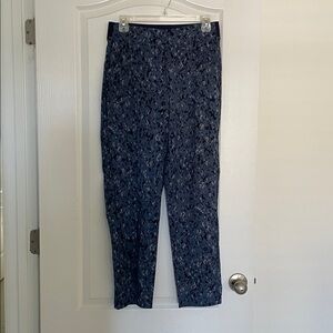 Athleta Blue Patterned Track Pants